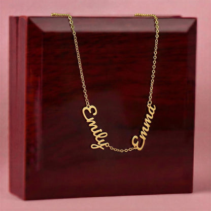 personalized grandkids necklace editorial image