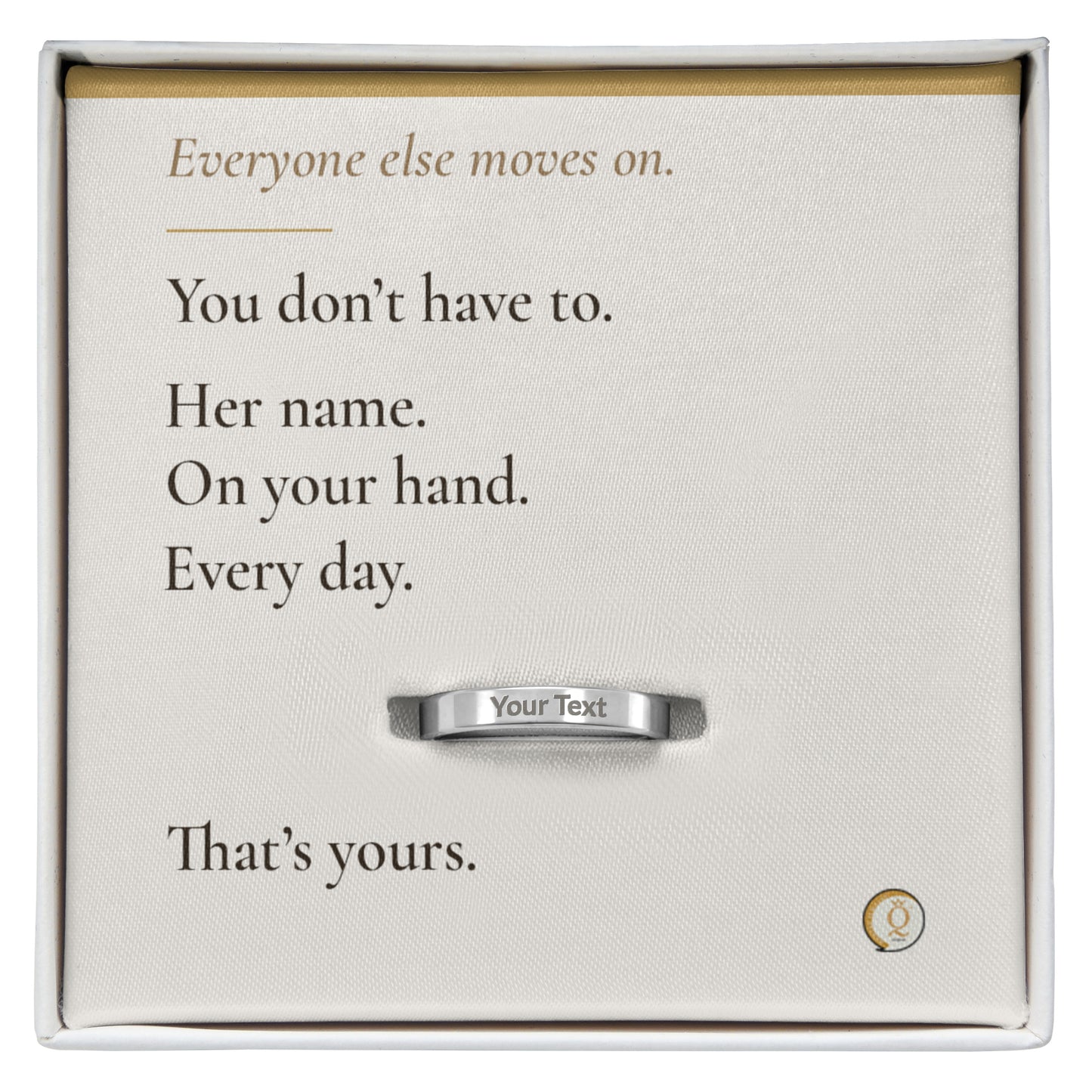 personalized pet memorial ring with custom dog name