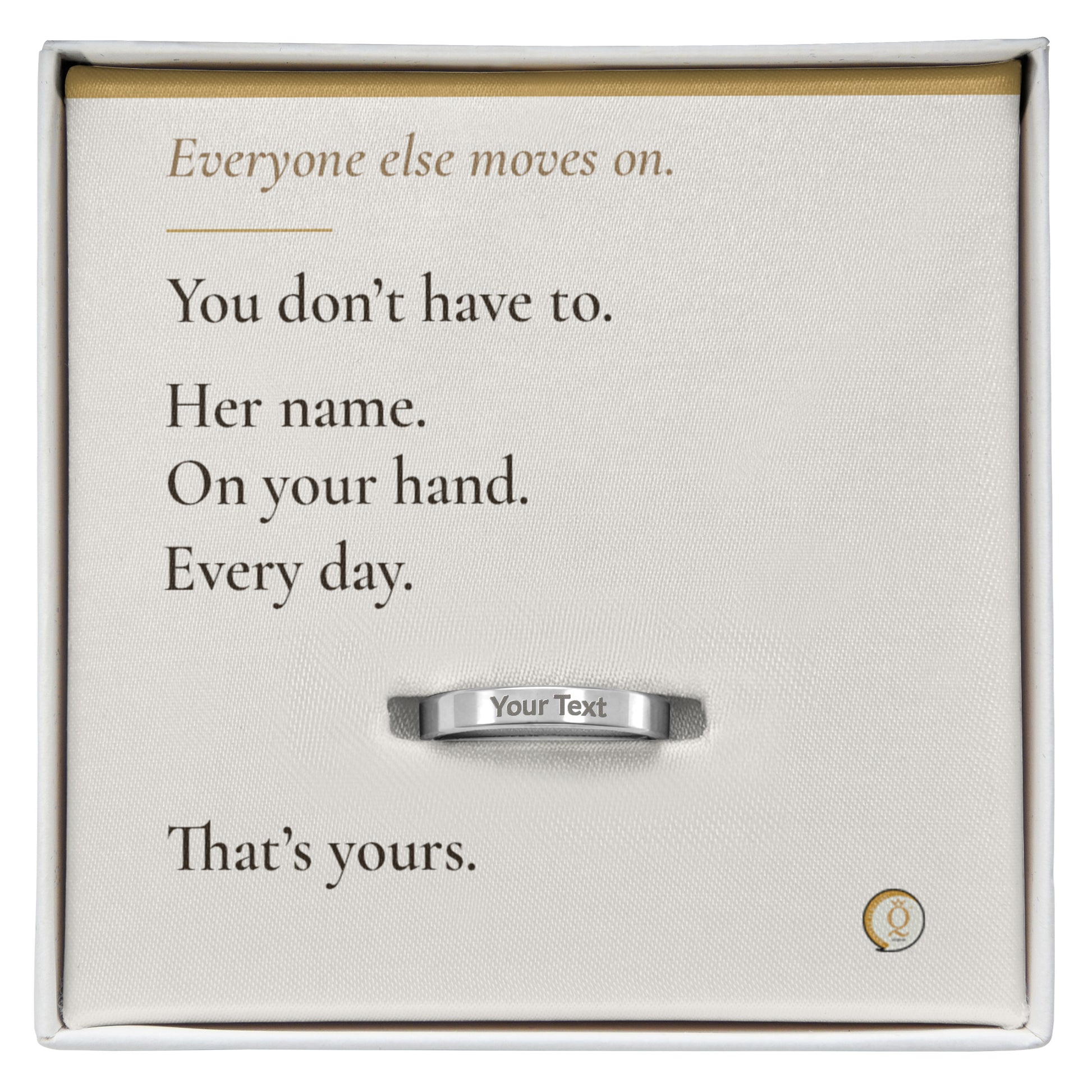personalized pet memorial ring with custom dog name