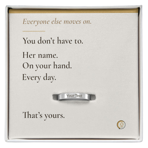 personalized pet memorial ring with custom dog name