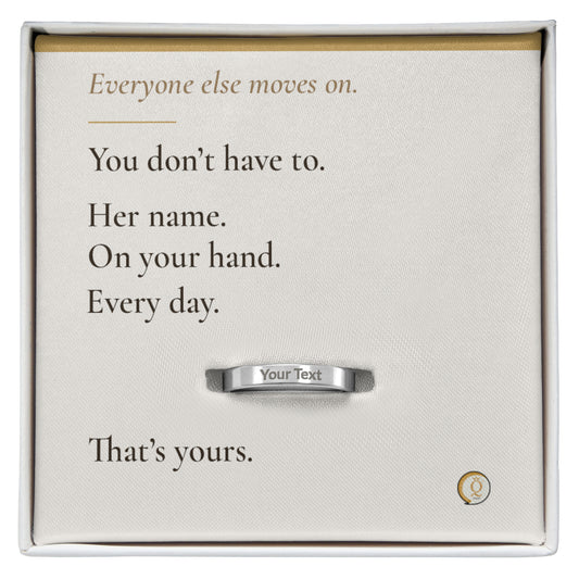 personalized pet memorial ring with custom dog name