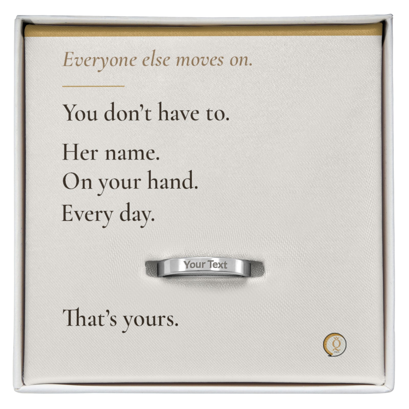 personalized pet memorial ring with custom dog name