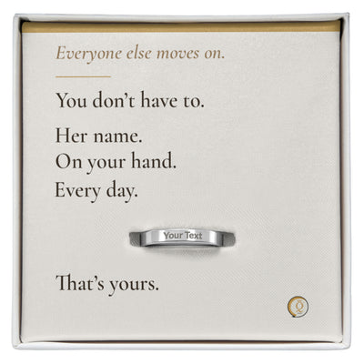 personalized pet memorial ring with custom dog name