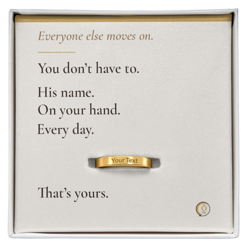 personalized pet memorial ring with custom dog name engraving