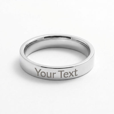 elegant pet remembrance ring flat lay photo
