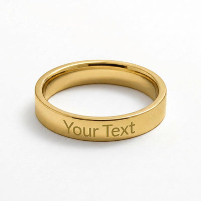 grief keepsake ring with pet name engraving