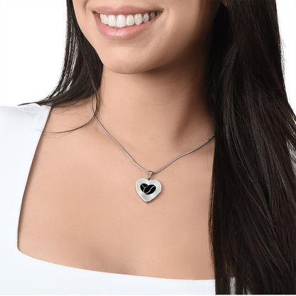 Coffee Bean Heart Necklace