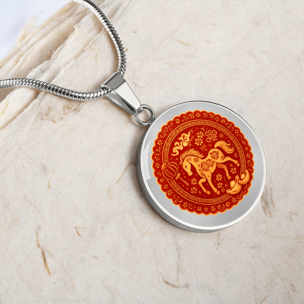 Find me a lucky charm necklace with meaning.