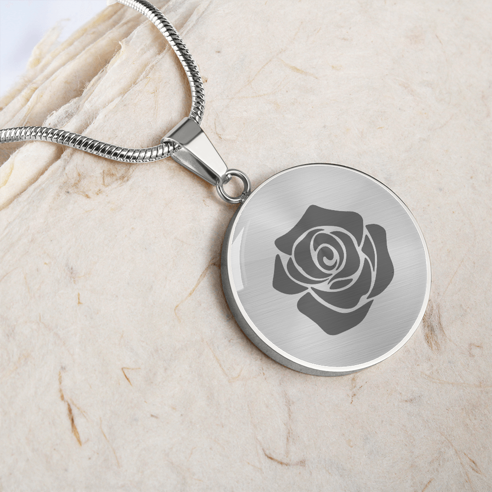 Rose Necklace Gift – Romantic Floral Pendant