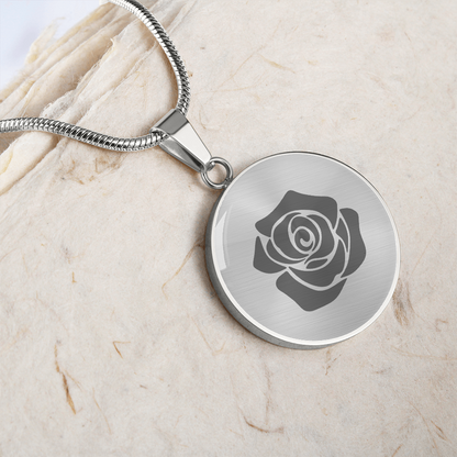 Rose Necklace Gift – Romantic Floral Pendant