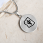 Arizona Cactus Necklace – Minimalist Arizona State Pendant Gift for Desert & Southwest Lovers