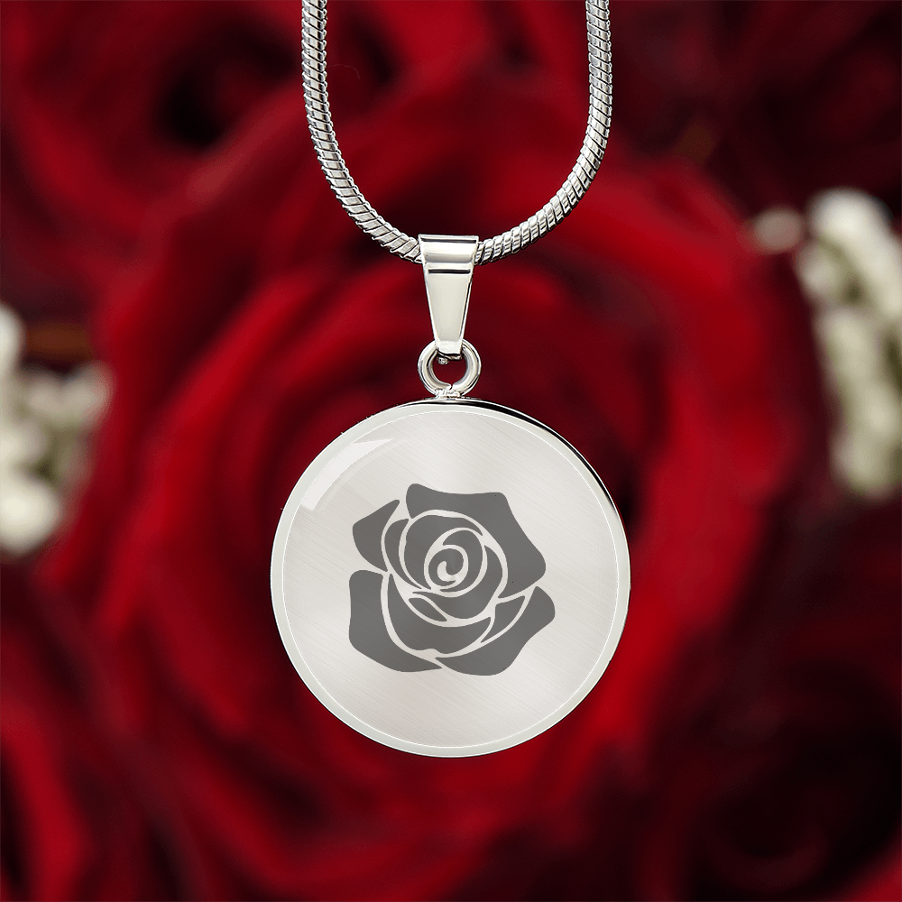 Rose Necklace Gift – Romantic Floral Pendant