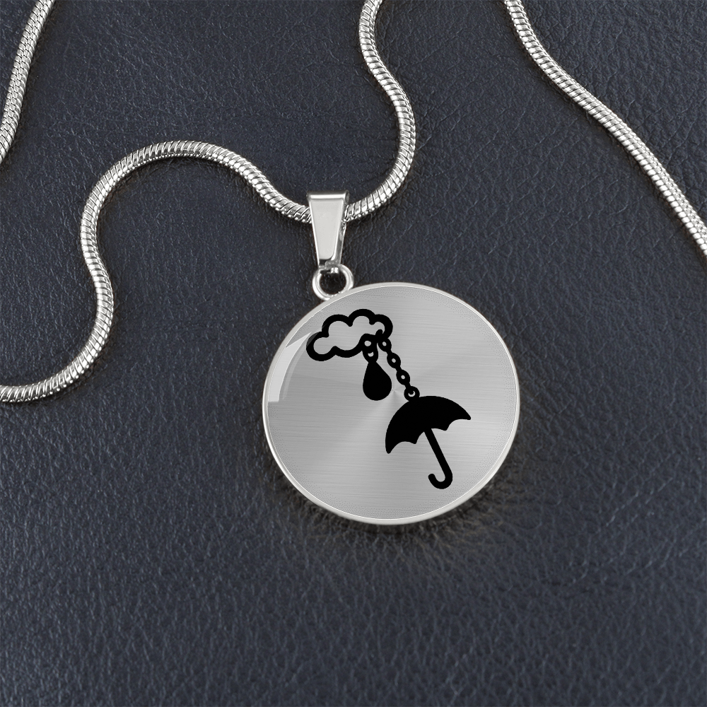 Cloud and Umbrella Necklace – Rainy Day Protection Pendant Gift Symbolizing Love & Support