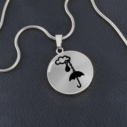 Cloud and Umbrella Necklace – Rainy Day Protection Pendant Gift Symbolizing Love & Support