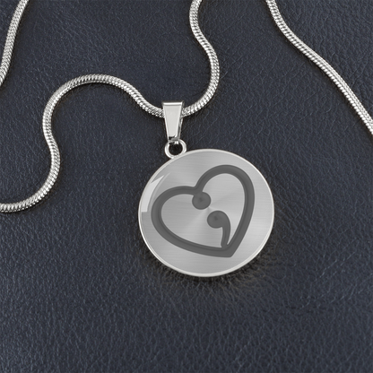 Semicolon Heart Necklace – Mental Health Awareness Jewelry | “Her Story Isn't Over Yet” Inspirational Gift