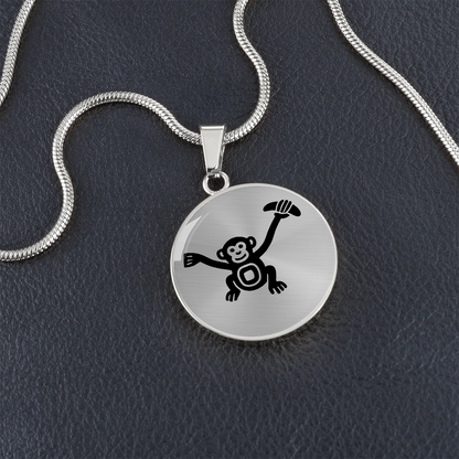 Monkey Necklace Gift – Funny Friendship Pendant