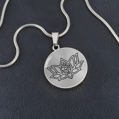 Lotus Om Necklace – Mindfulness & Renewal Yogi Pendant
