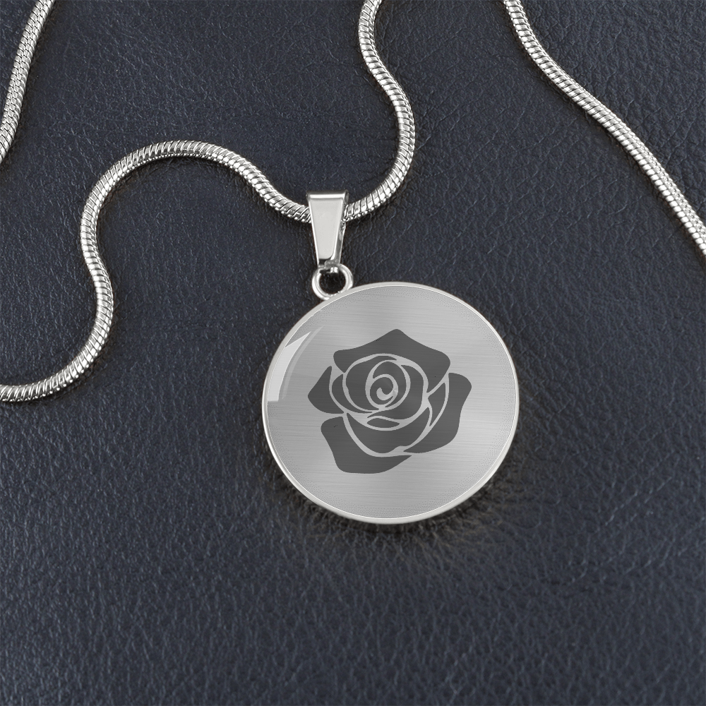Rose Necklace Gift – Romantic Floral Pendant