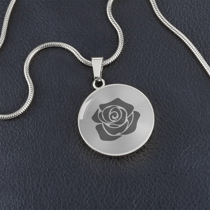 Rose Necklace Gift – Romantic Floral Pendant