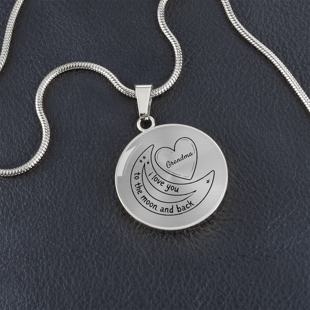 “To the Moon and Back” Grandma Necklace – A Timeless Symbol of Love & Connection