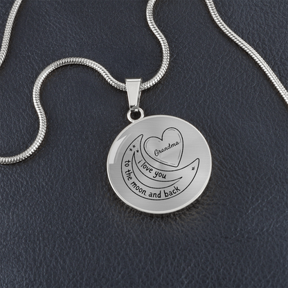 “To the Moon and Back” Grandma Necklace – A Timeless Symbol of Love & Connection