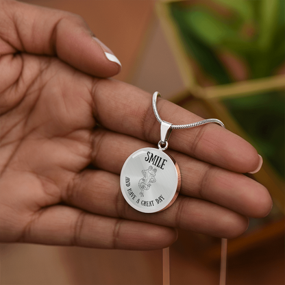 Frog Outline Circle Necklace – Minimalist Nature-Inspired Pendant Gift for Frog Lovers
