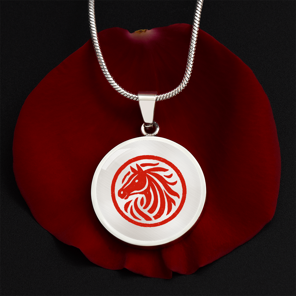 red horse necklace symbol meaning