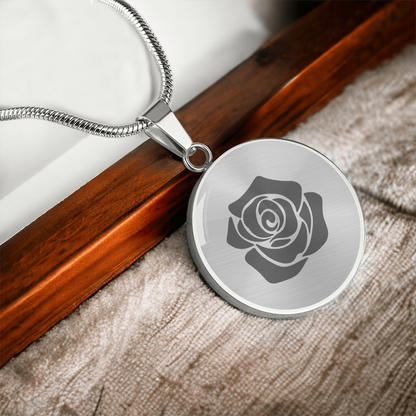 Rose Necklace Gift – Romantic Floral Pendant
