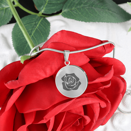 Rose Necklace Gift – Romantic Floral Pendant