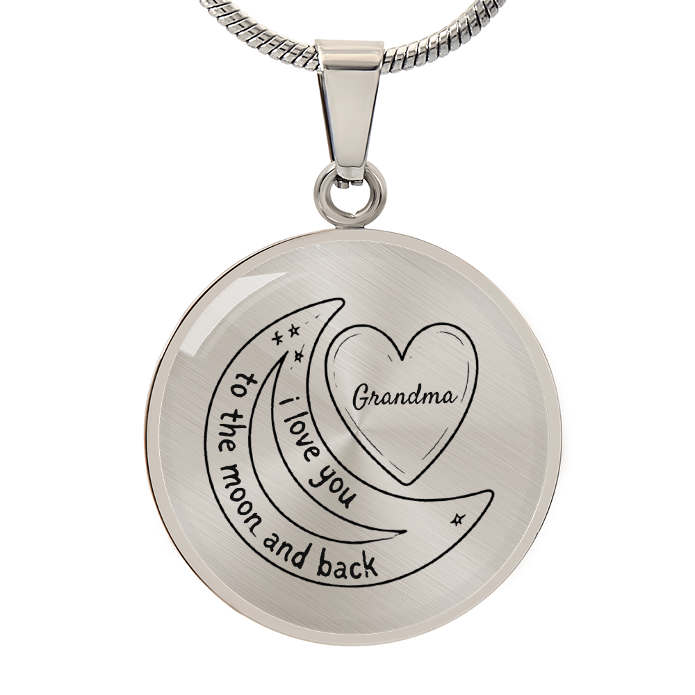“To the Moon and Back” Grandma Necklace – A Timeless Symbol of Love & Connection