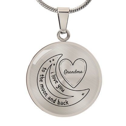 “To the Moon and Back” Grandma Necklace – A Timeless Symbol of Love & Connection