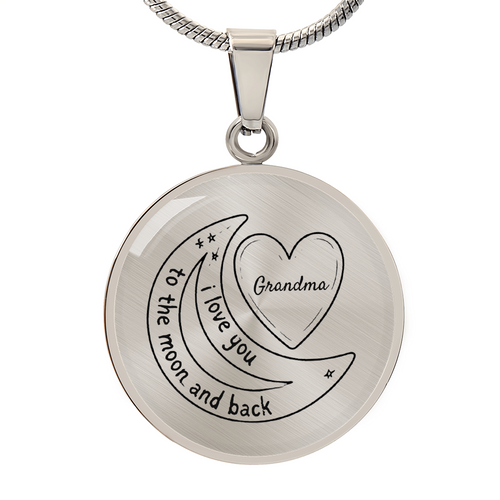 “To the Moon and Back” Grandma Necklace – A Timeless Symbol of Love & Connection