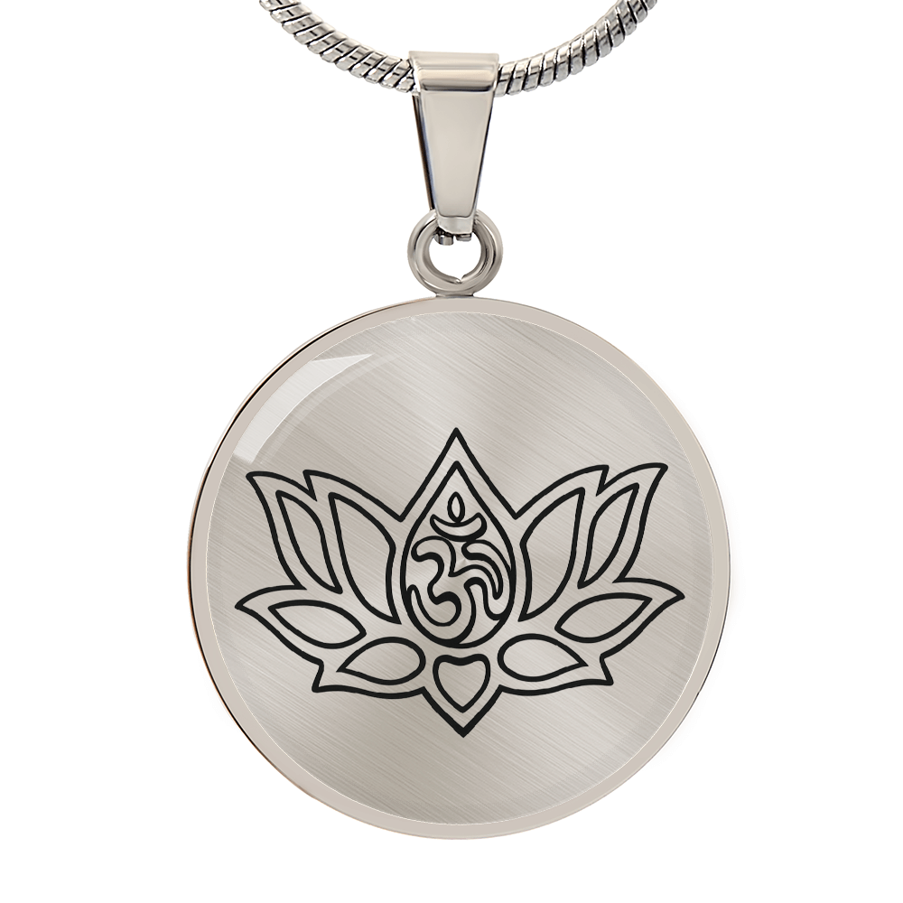 Lotus Om Necklace – Mindfulness & Renewal Yogi Pendant