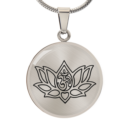 Lotus Om Necklace – Mindfulness & Renewal Yogi Pendant
