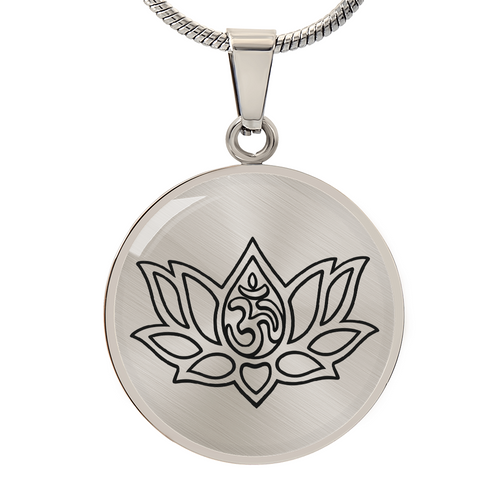 Lotus Om Necklace – Mindfulness & Renewal Yogi Pendant