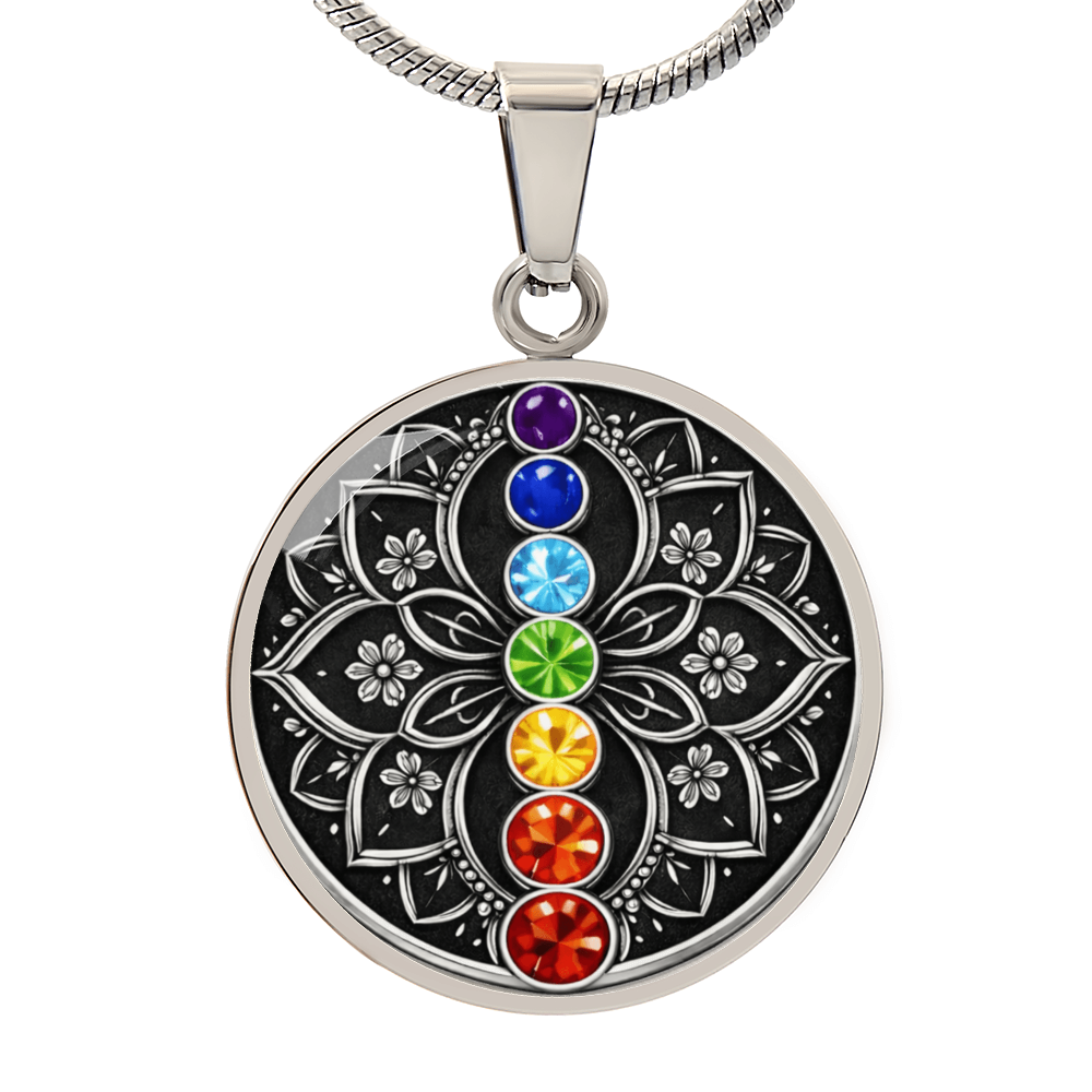 7 Chakra Lotus Necklace – Balance, Energy & Inner Harmony Pendant