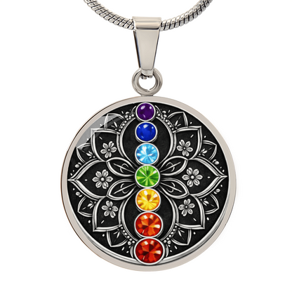 7 Chakra Lotus Necklace – Balance, Energy & Inner Harmony Pendant