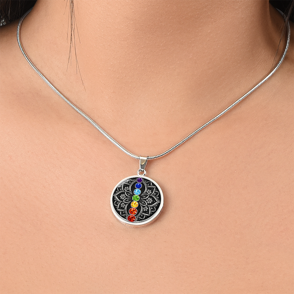 7 Chakra Lotus Necklace – Balance, Energy & Inner Harmony Pendant