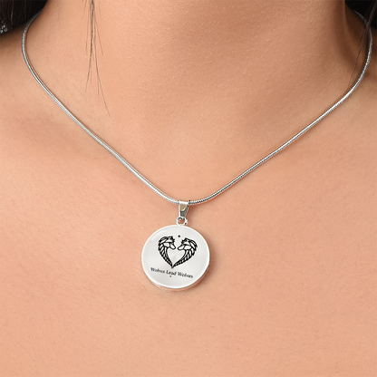 Wolves Lead Wolves Circle Necklace – Matching Wolf Pendant for Unbreakable Bonds & Trust