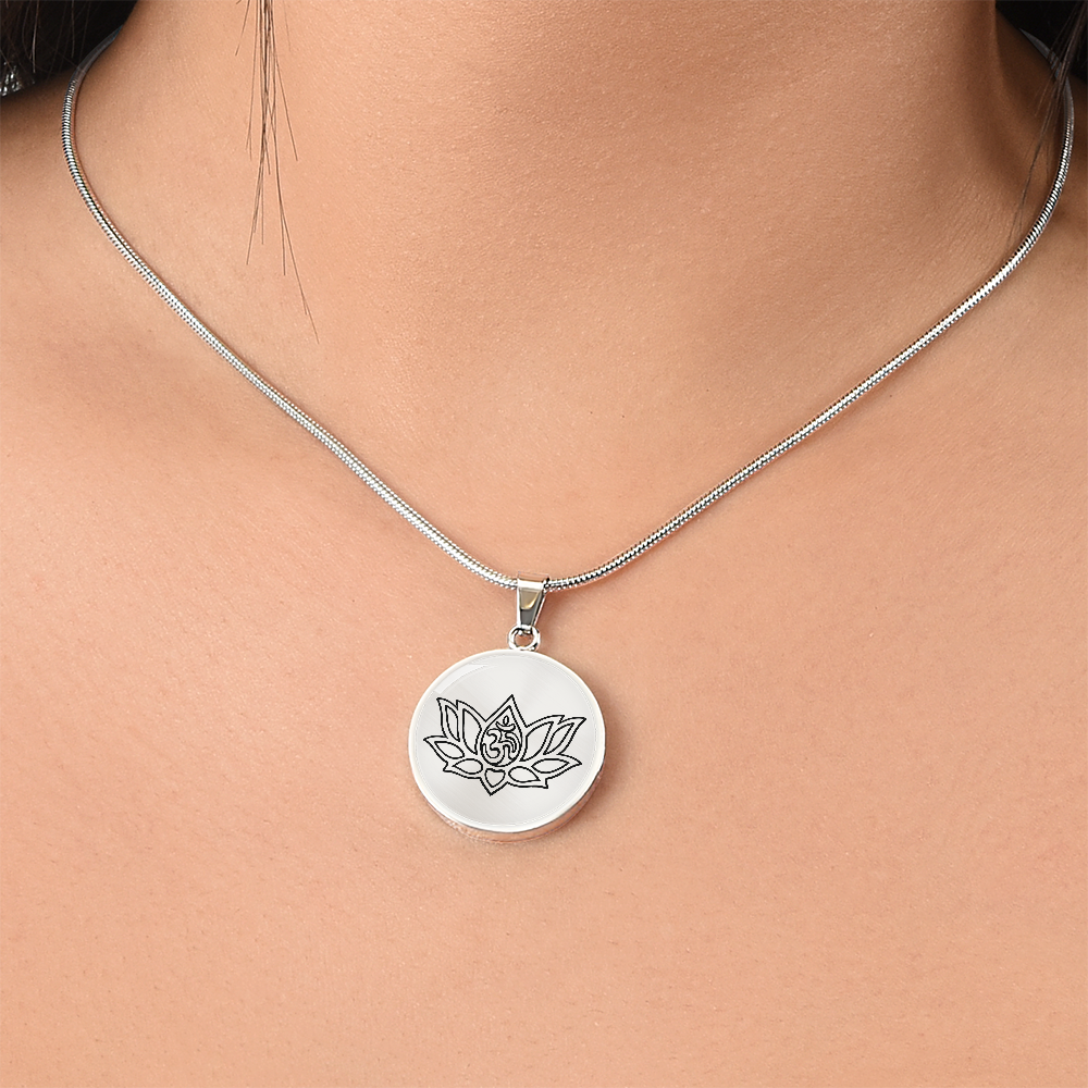 Lotus Om Necklace – Mindfulness & Renewal Yogi Pendant