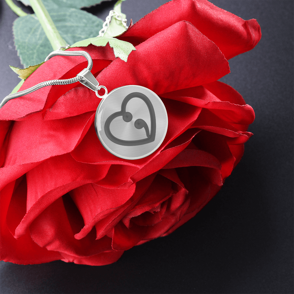 Semicolon Heart Necklace – Mental Health Awareness Jewelry | “Her Story Isn't Over Yet” Inspirational Gift