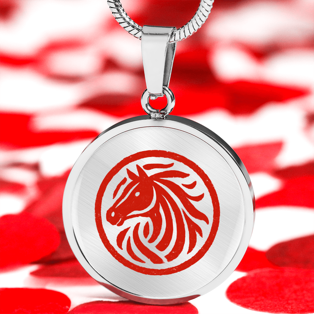 Year of the Horse Necklace for Lunar New Year Strength and Prosperity