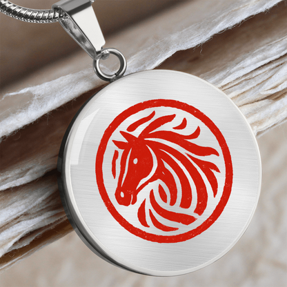 Year of the Horse Necklace for Lunar New Year Strength and Prosperity