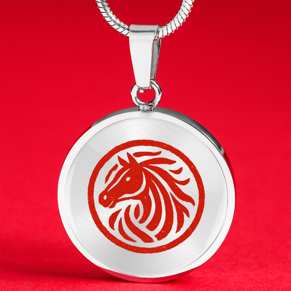 Year of the Horse Necklace for Lunar New Year Strength and Prosperity