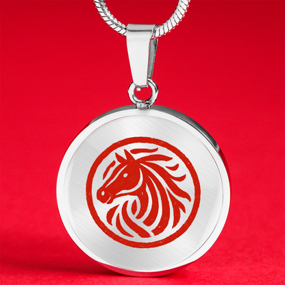 Year of the Horse Necklace for Lunar New Year Strength and Prosperity
