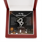 To My Chosen Sister Necklace | Heart-to-Heart Pendant | Meaningful Friendship Gift | Sister by Choice Jewelry