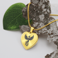 Luxury Graphic Heart Necklace – Phoenix Symbol of Strength & Renewal | Inspirational Keepsake Jewelry