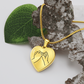 Pinky Promise Heart Necklace for Women – Valentine's Day Gift, Silver or 18K Gold Finish, Romantic Promise Jewelry with Optional Engraving, Adjustable 18–22” Chain