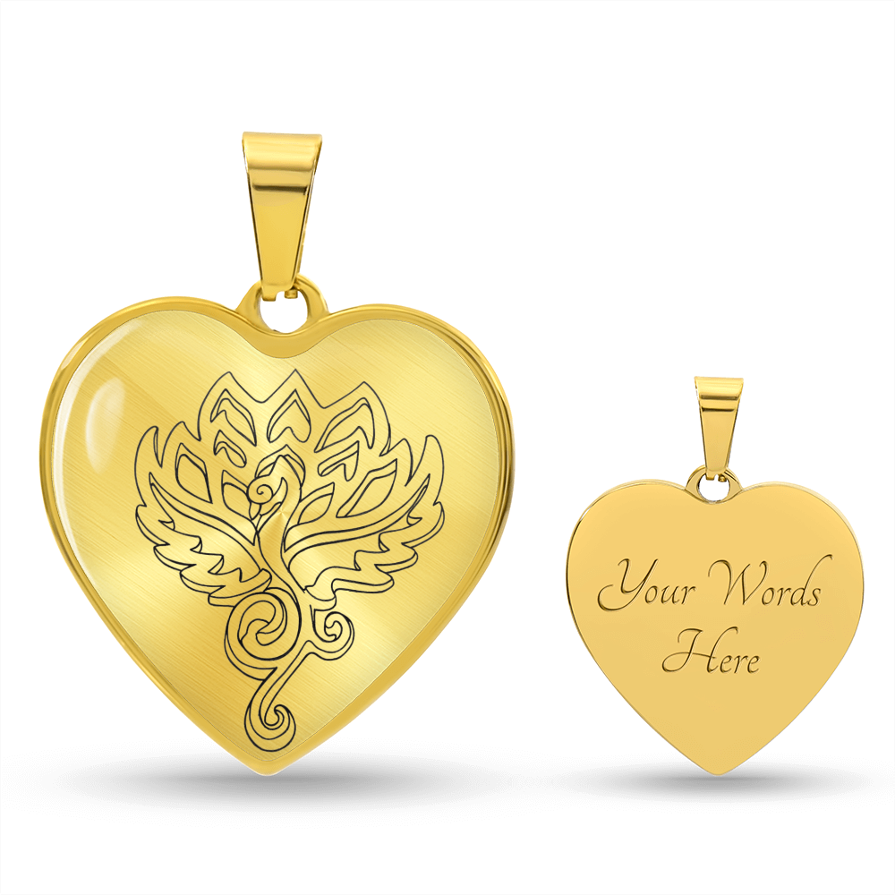 Phoenix Heart Necklace – Symbol of Strength, Healing & Renewal | Inspirational Keepsake Jewelry for Her