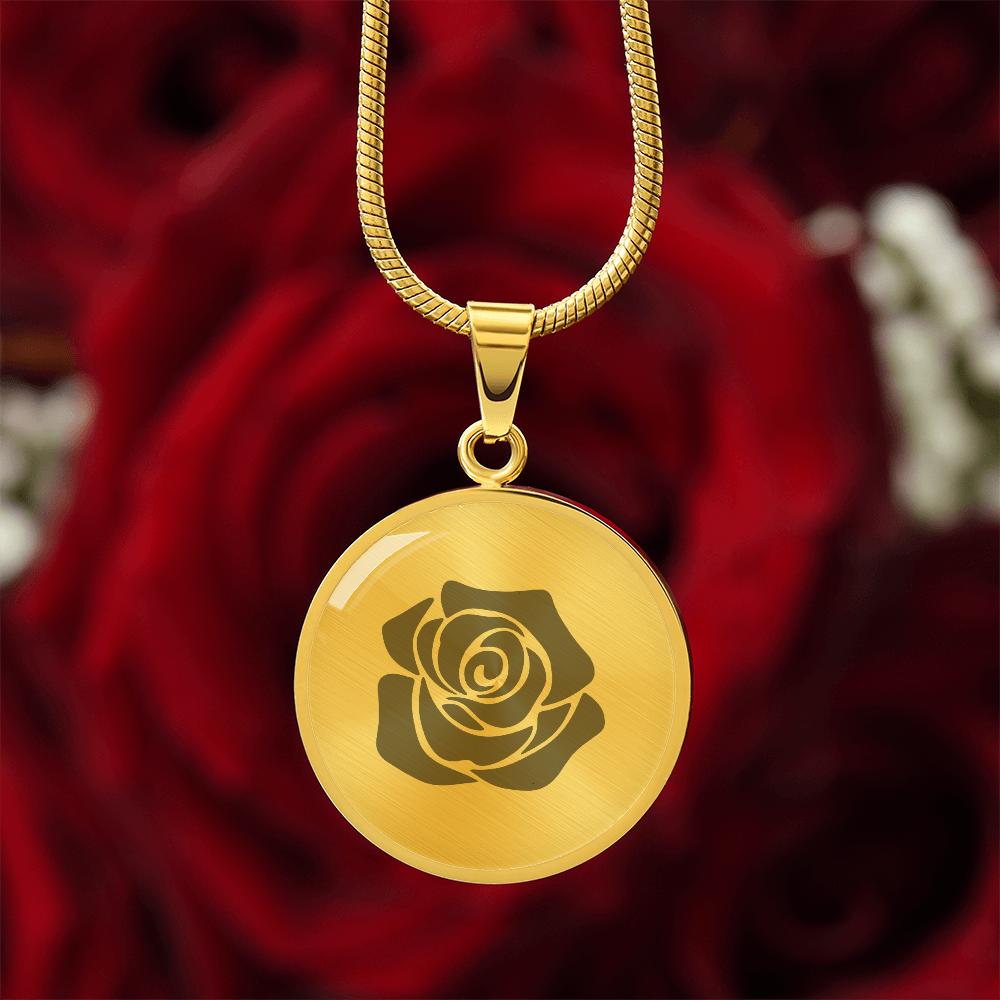 Rose Necklace Gift – Romantic Floral Pendant